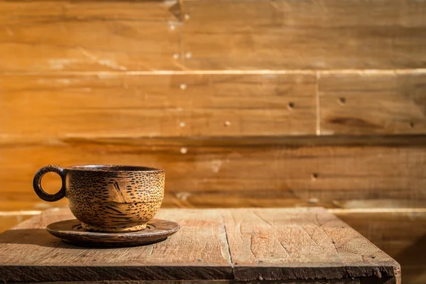 Wood coffee cup