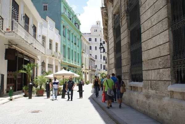 HAVANA, CUBA - JULY  16, 2013: Typical street view in Havana, the capital of Cuba