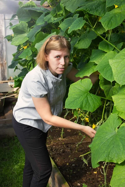 Woman working in the garden