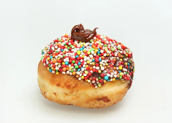 Hanukkah doughnut - Traditional jewish holiday food.