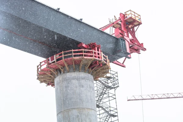 Bridge construction site in NRW in Bestwig.