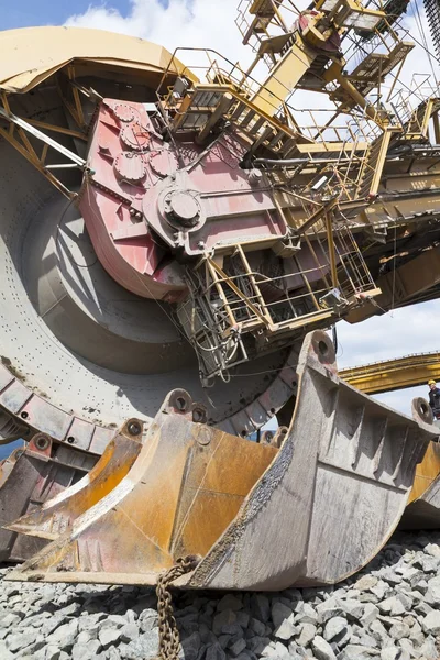 Coal mining in opencast mine