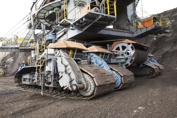 Coal mining in opencast mine