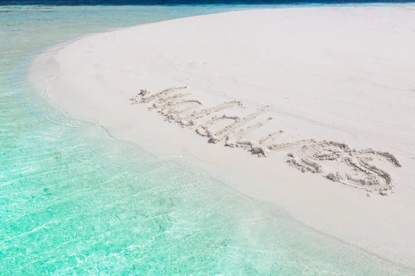 Maldives, inscription letters