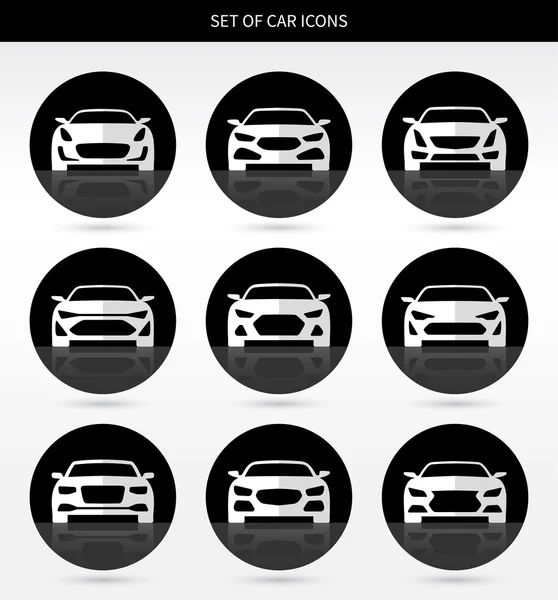 Vector set of car icons