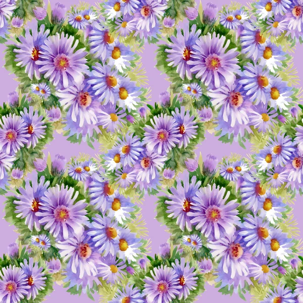 Purple daisies  pattern