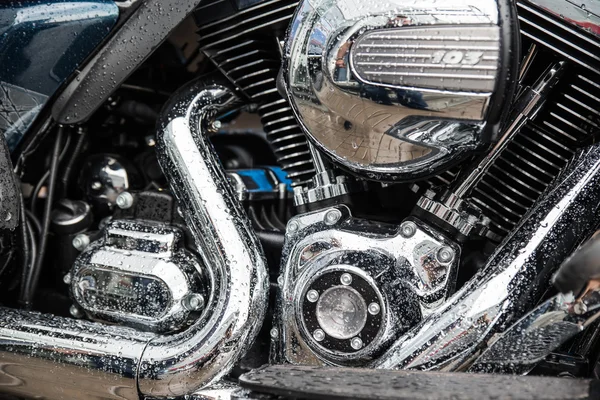 Detail of motorcycle engine
