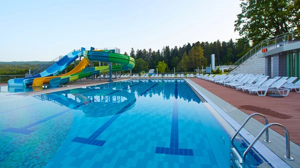 Swimming pool in beautiful park