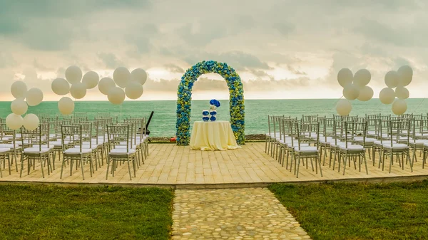 Beach wedding arch