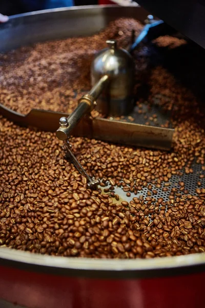 Freshly roasted coffee beans