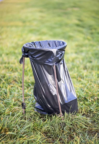 Plastic trash bag - environment clean