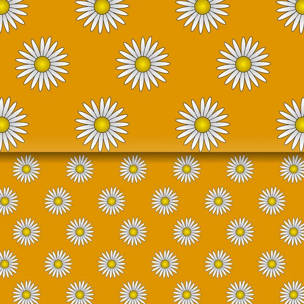 Chamomile flowers summer pattern texture seamless wallpaper