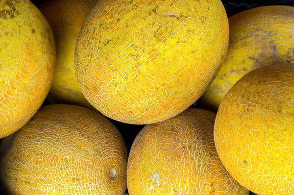 Yellow melons on sale