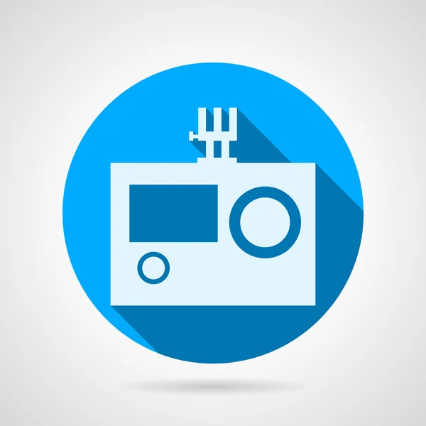 Flat vector icon for action camera