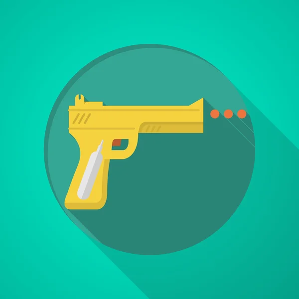 Sport air gun flat color vector icon