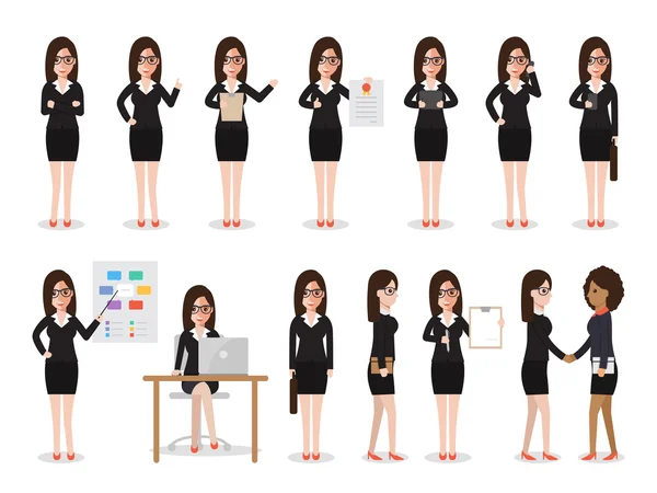 Business woman characters