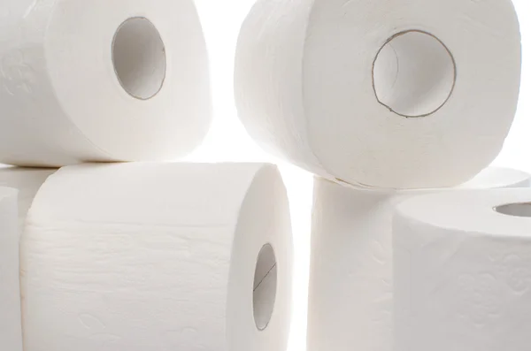 Rolls of toilet paper
