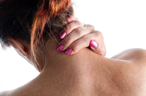 Woman with neck pain