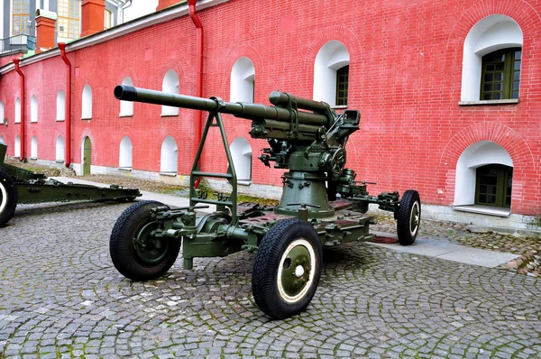 Old artillery guns near the Naryshkin bastion of Peter and Paul fortress, St Petersburg, Russia
