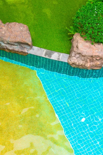 Swimming pool in garden