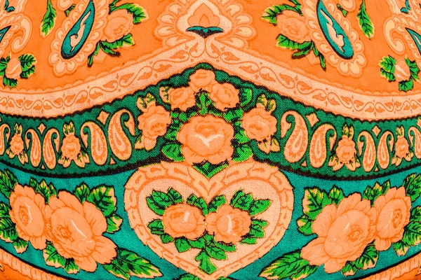 Classic vintage slavonic folk pattern in orange color