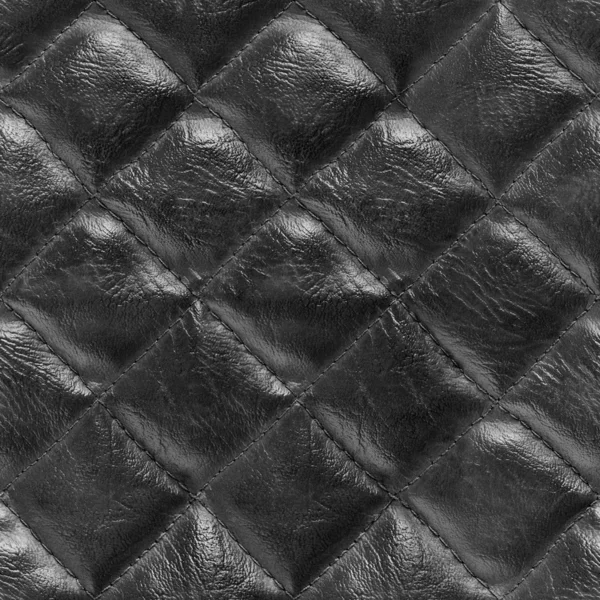 Seamless black leather texture. Can be used for wallpaper, patte