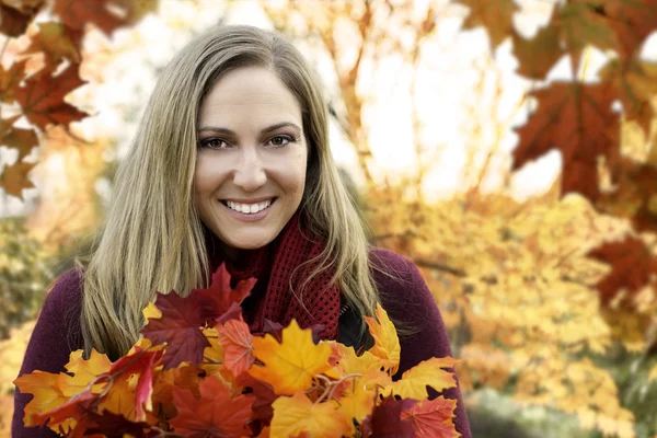 Autumn portrait woman