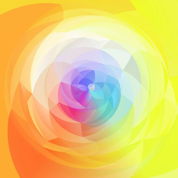 Abstract modern artistic rounded shapes background - full spectrum rainbow colors