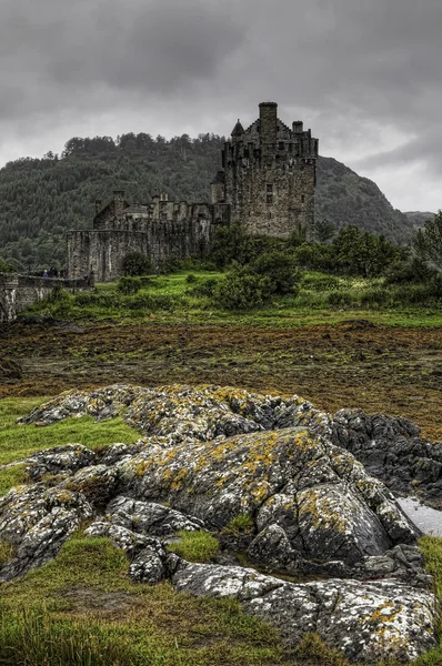 Vertical of the picturesque Scottish Castle of Eilean Donan July 17, 2012