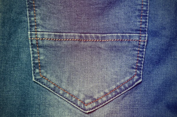Fashion denim jeans pocket closeup