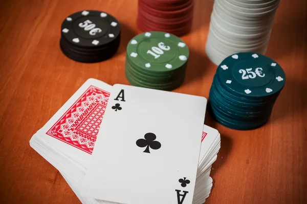 Poker chips and generic playing cards