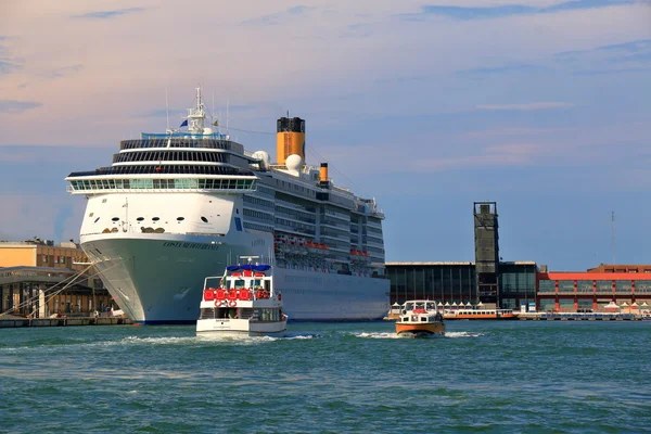 Cruise Ship Costa Mediterranea in port of Venice, Italy