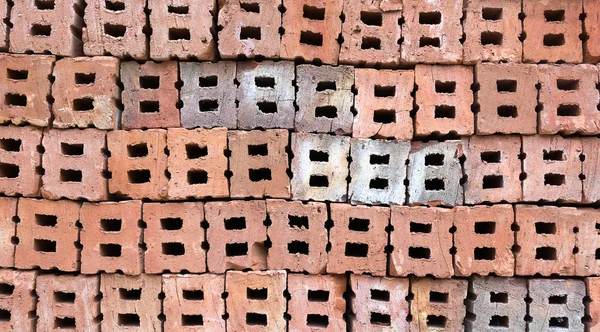 Stack of bricks for construction materials