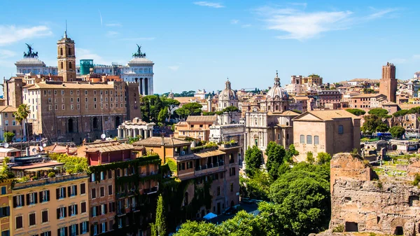 Cityscape of Rome in Italy, view on the Roman Forum