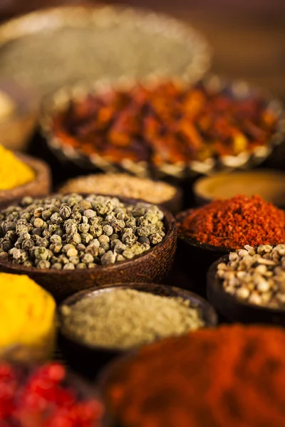 Seamless texture with spices and herbs