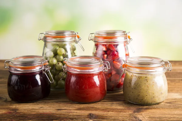 Forest fruit jam Jars of jam, fruit Jars of preserves, jams, fruit