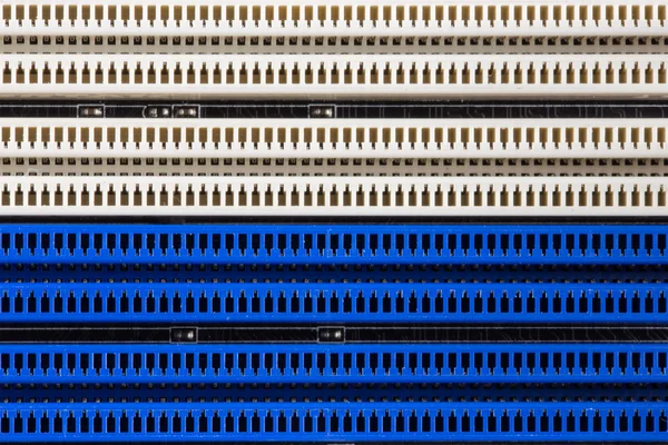 Close up Electronics components on modern PC computer of RAM con