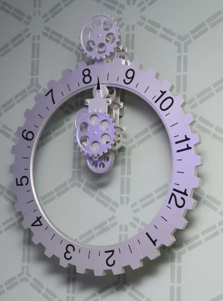Mechanical clock indoor background