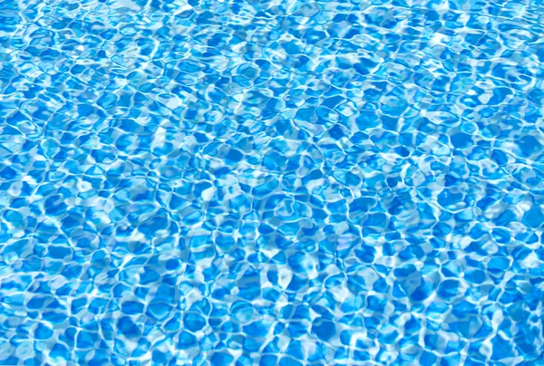 Blue ripple water in swimming pool, water detail in sunny day, background, pool clean water