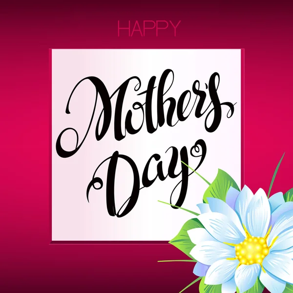 Happy Mothers Day Lettering,Typographical Design