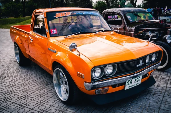 Tuned orange car