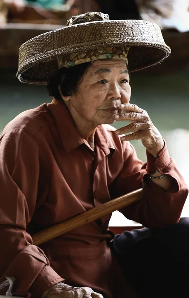 Portrait of elderly Asian woman