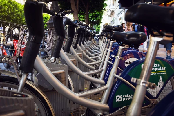 Valenbisi bike sharing station in Valencia