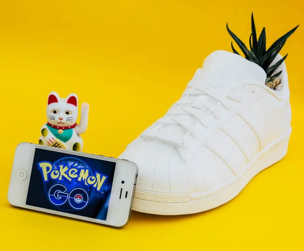 Pokemon Go interface on smartphone screen