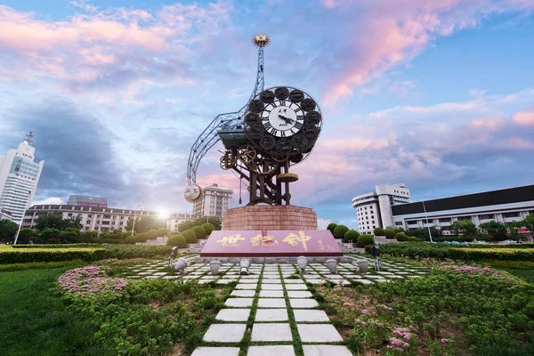 Cityscape of Century clock stands 40-meters high and weighs 170-tons, it represents the beginning of the Chinese Modern Industry in Tianjin.
