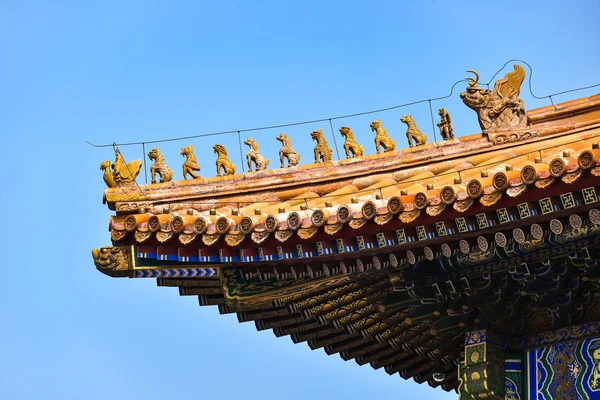 Roof of the Hall of Supreme Harmony, at the Forbidden City, Beijing