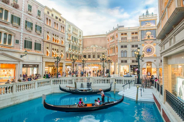 MACAU, CHINA , MAY 22th 2014, The Venetian Hotel, Macao , The famous shopping mall, luxury hotel and the largest casino in the world