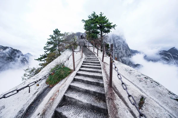 Huashan mountain. The highest of China five sacred mountains, called the \