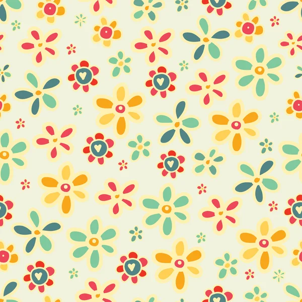 Spring flower seamless pattern.