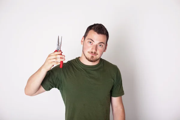 Man with pliers